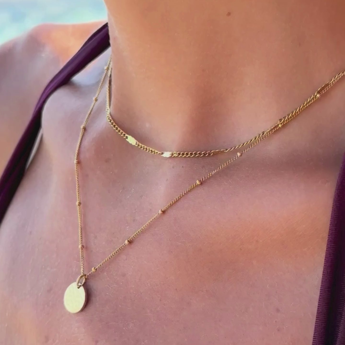 Layered necklaces