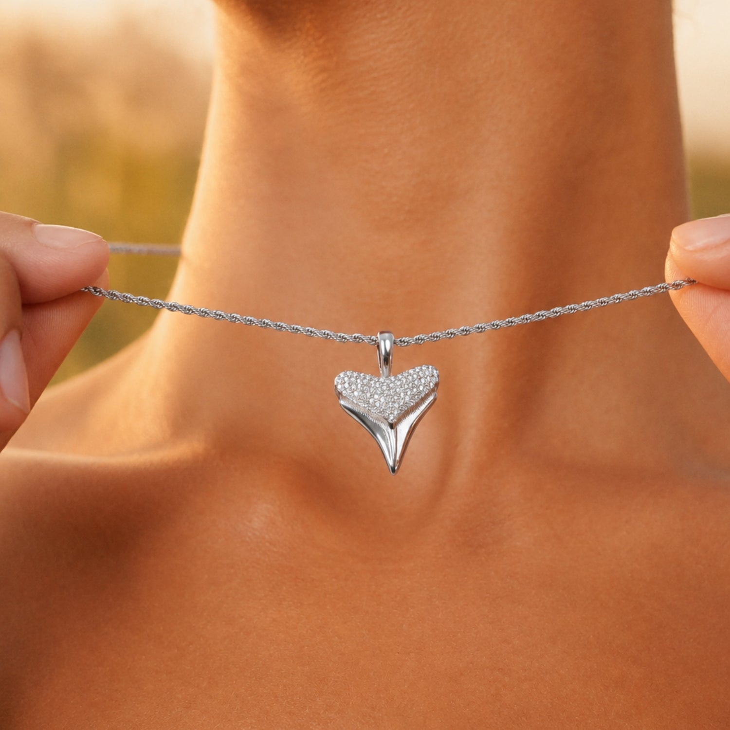 Shark Pendant Closeup