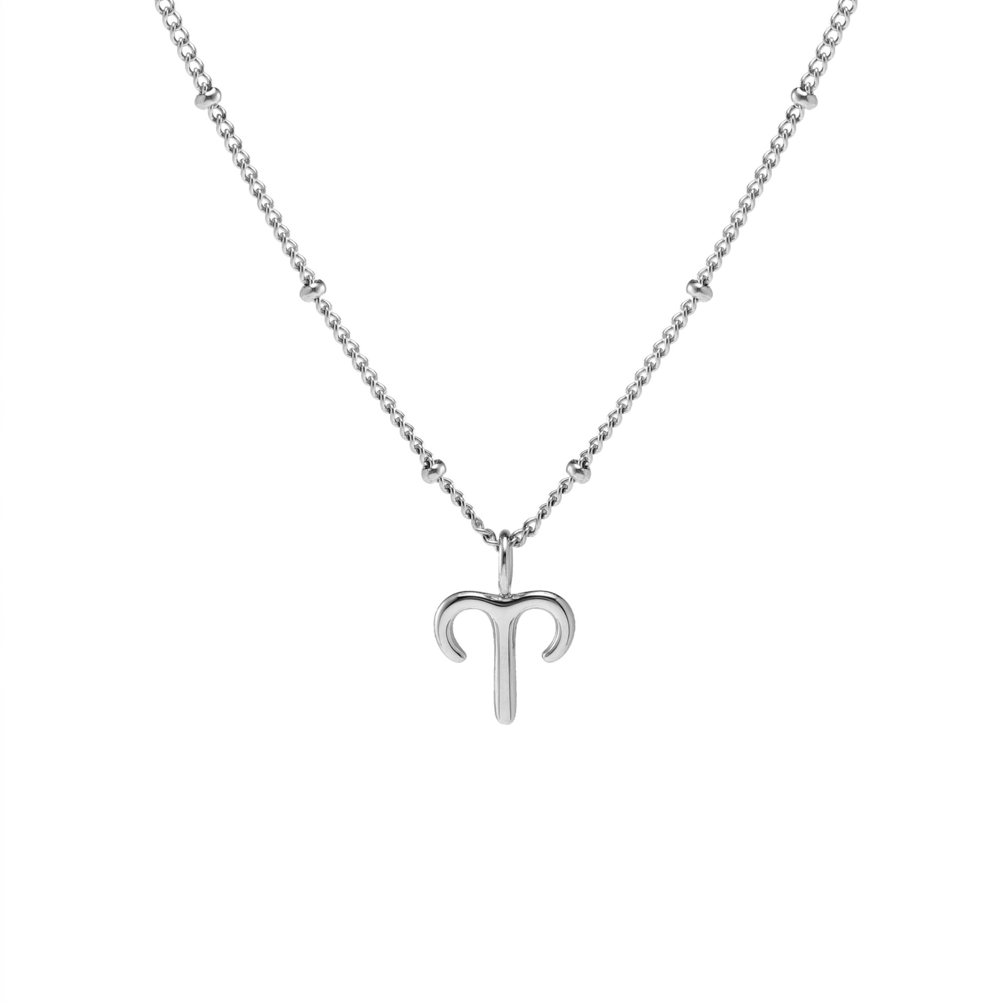 Silver Aries Necklace