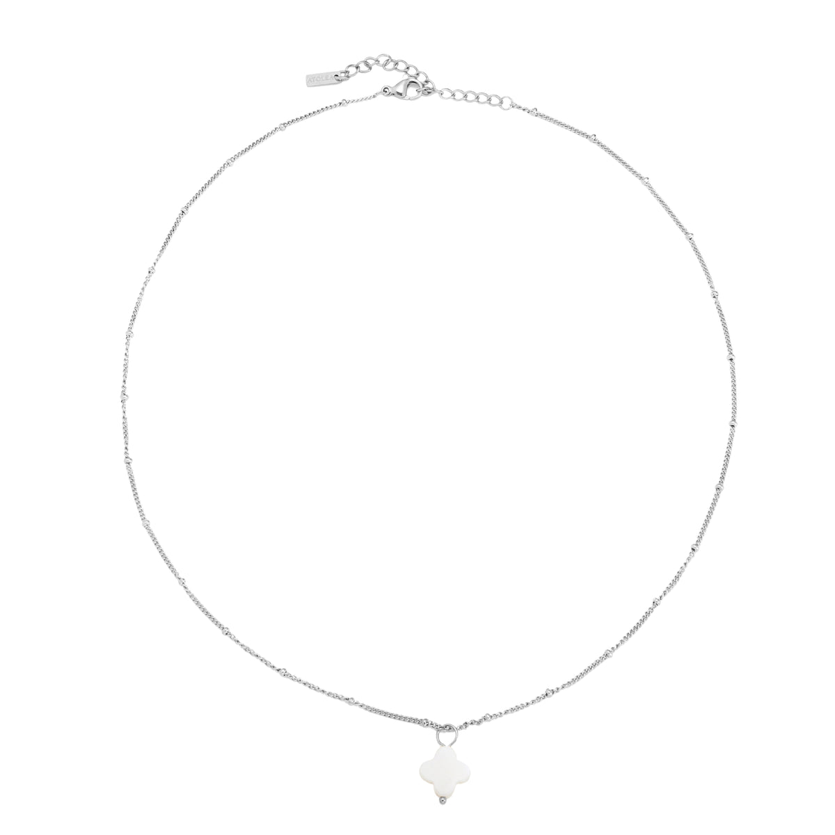 Silver Clover  Necklace
