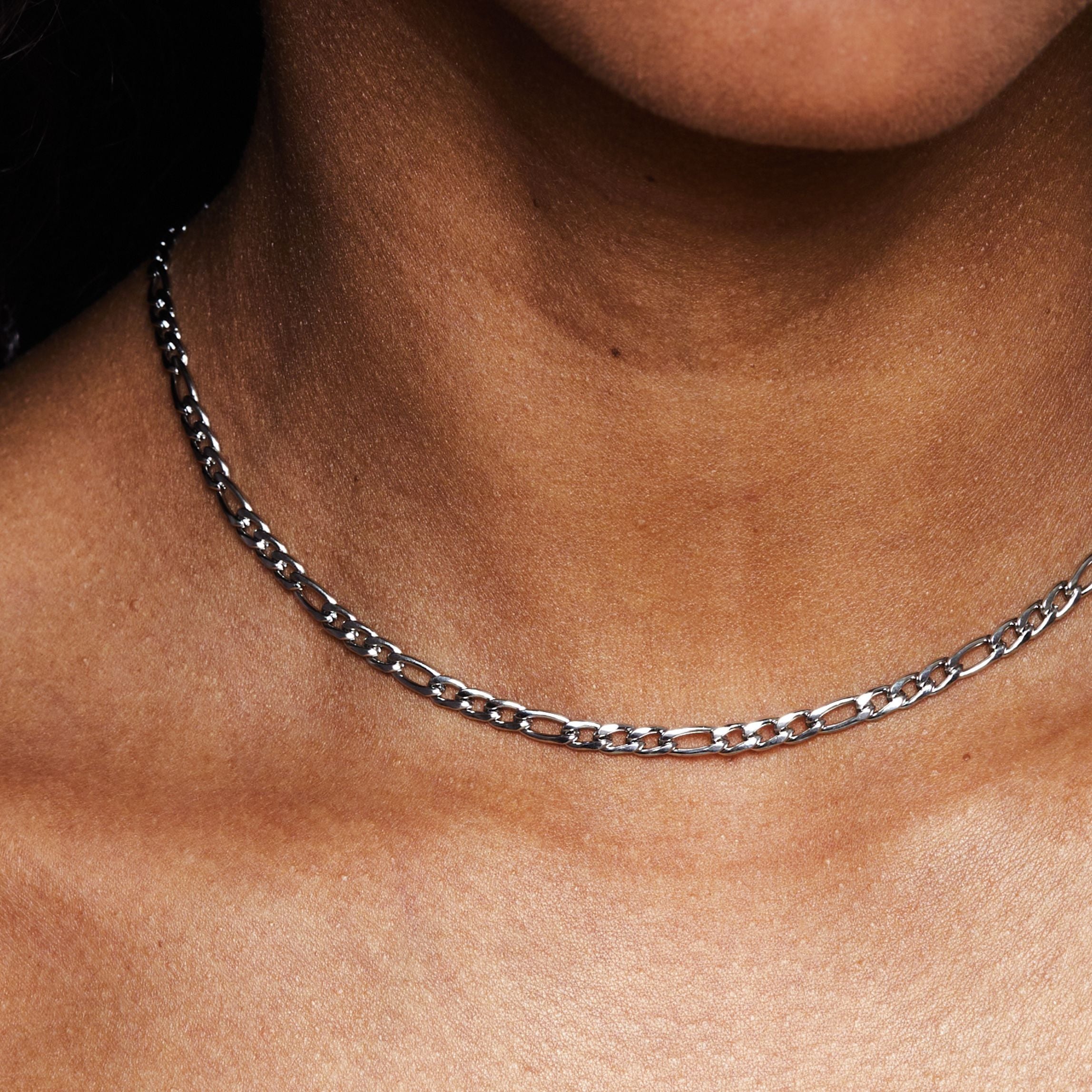 Silver Figaro Choker