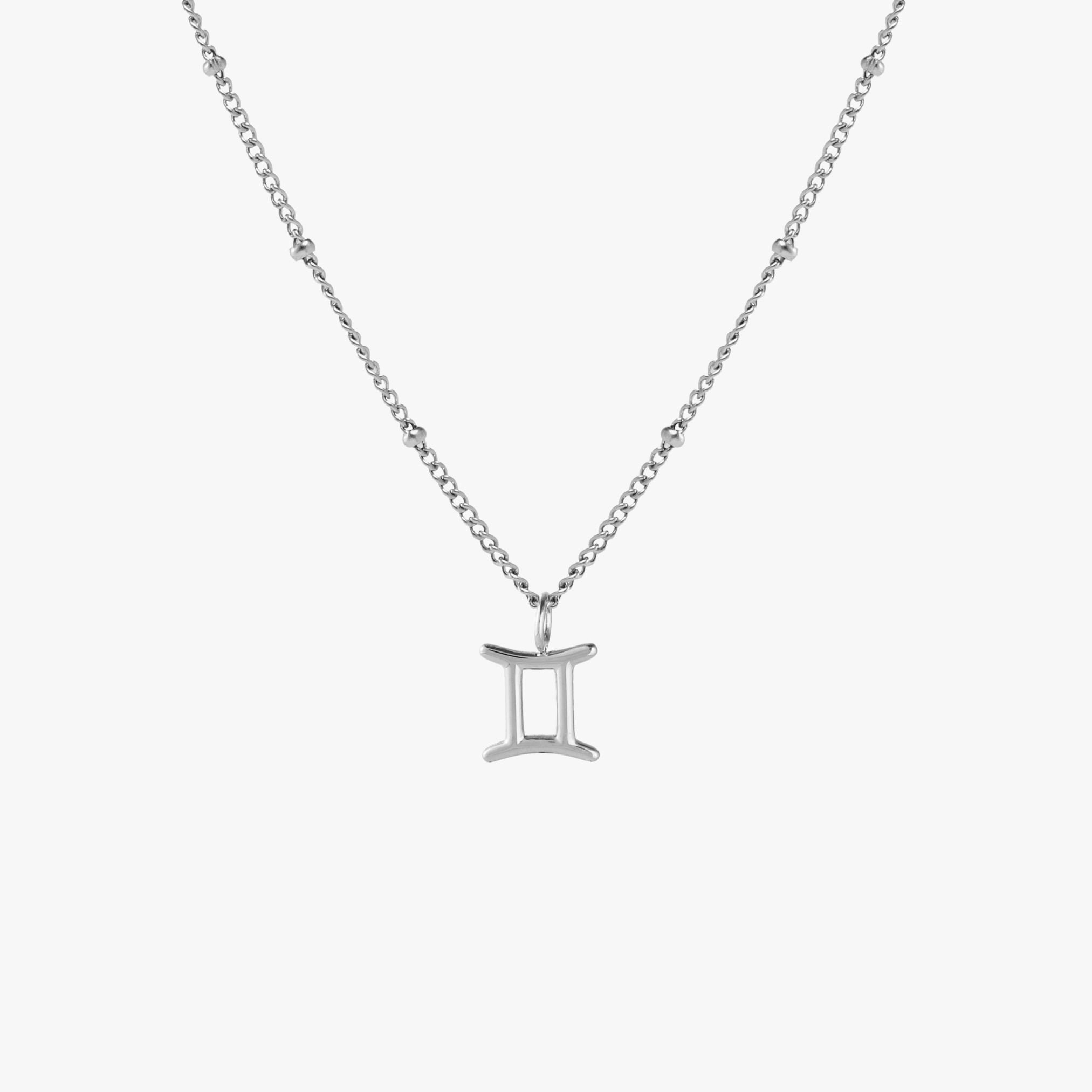 Silver Gemini Necklace