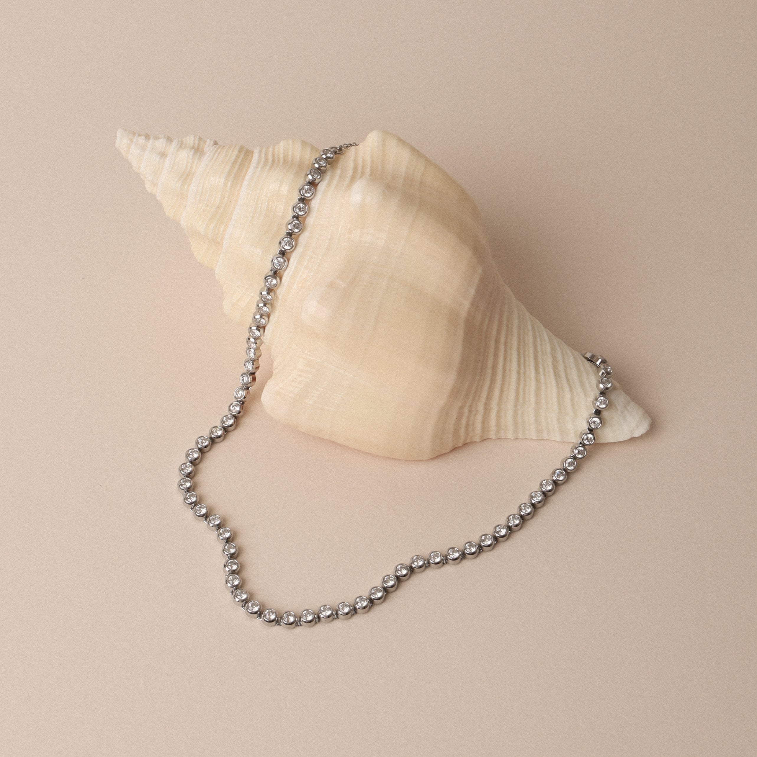 Silver Tennis Necklace