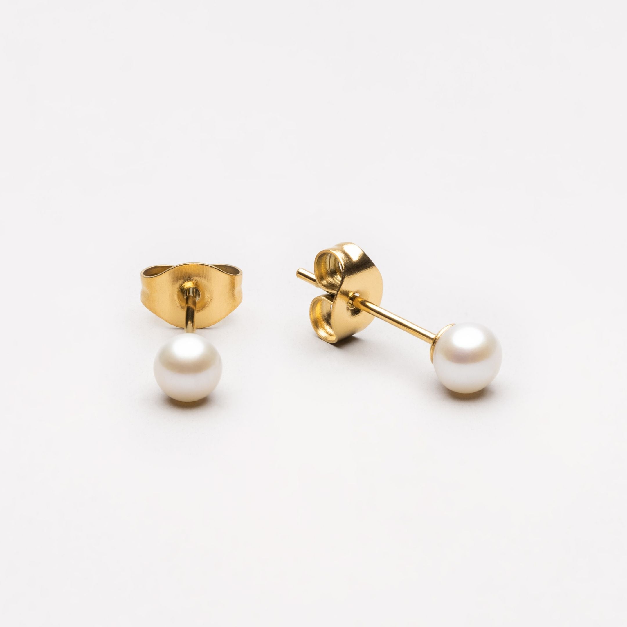 Small pearl stud earrings