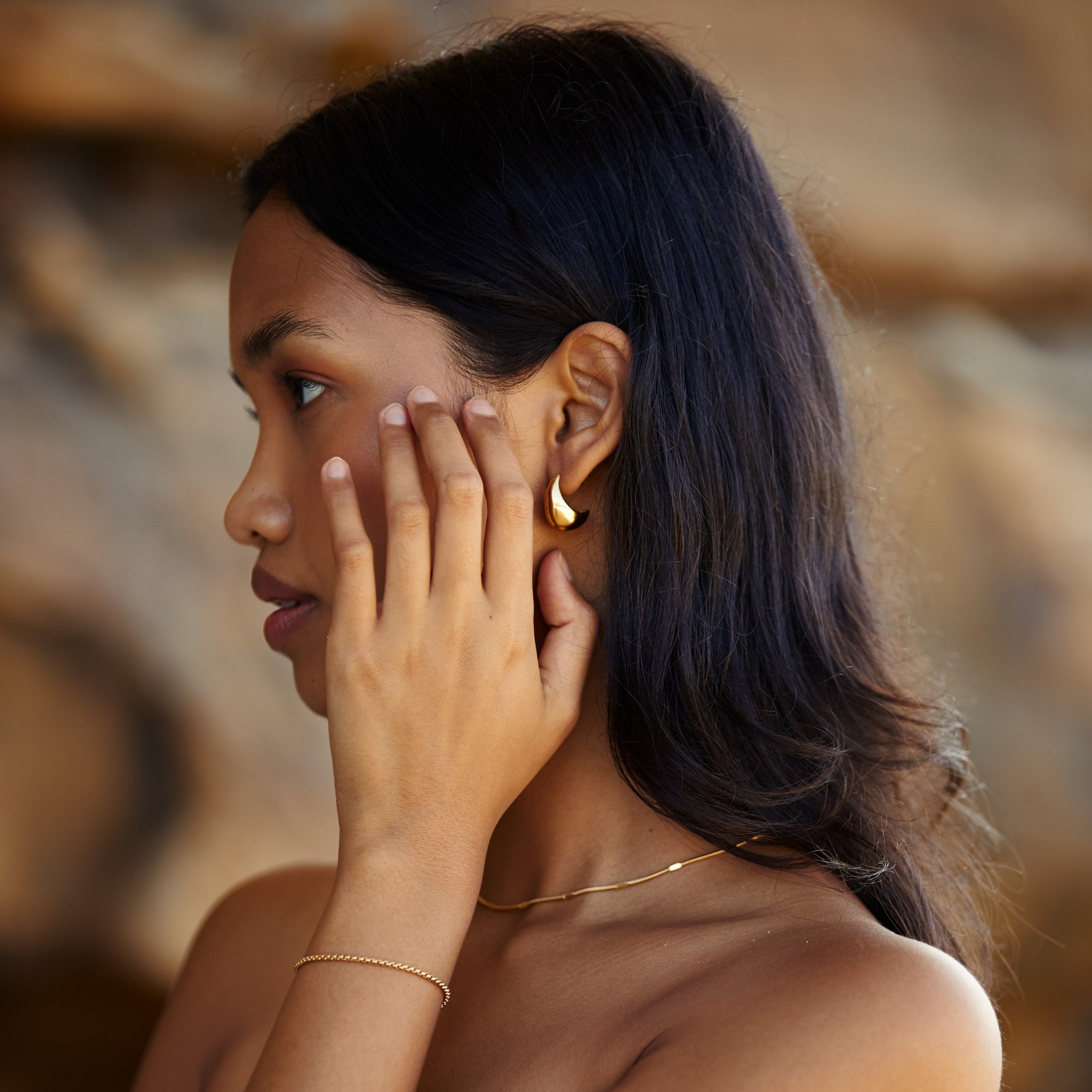 Statement Gold Earrings