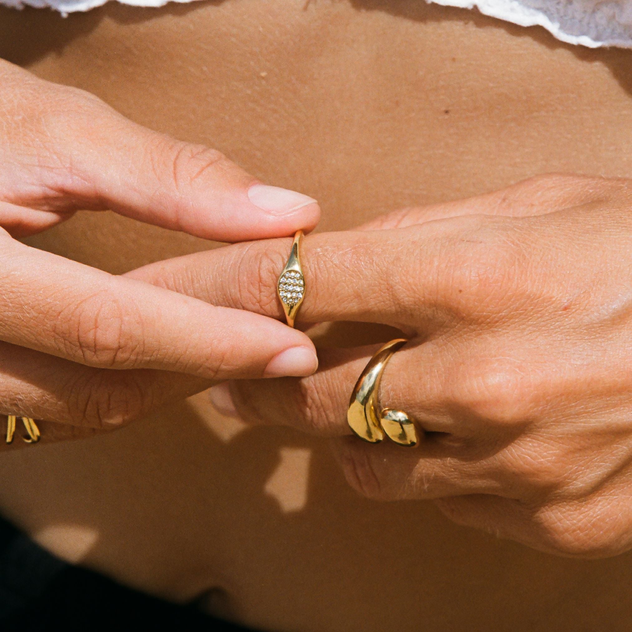 Waterproof Golden Rings