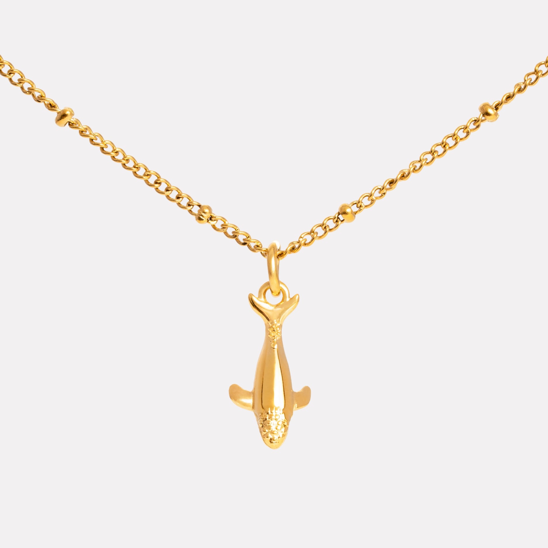Whale Necklace Closeup