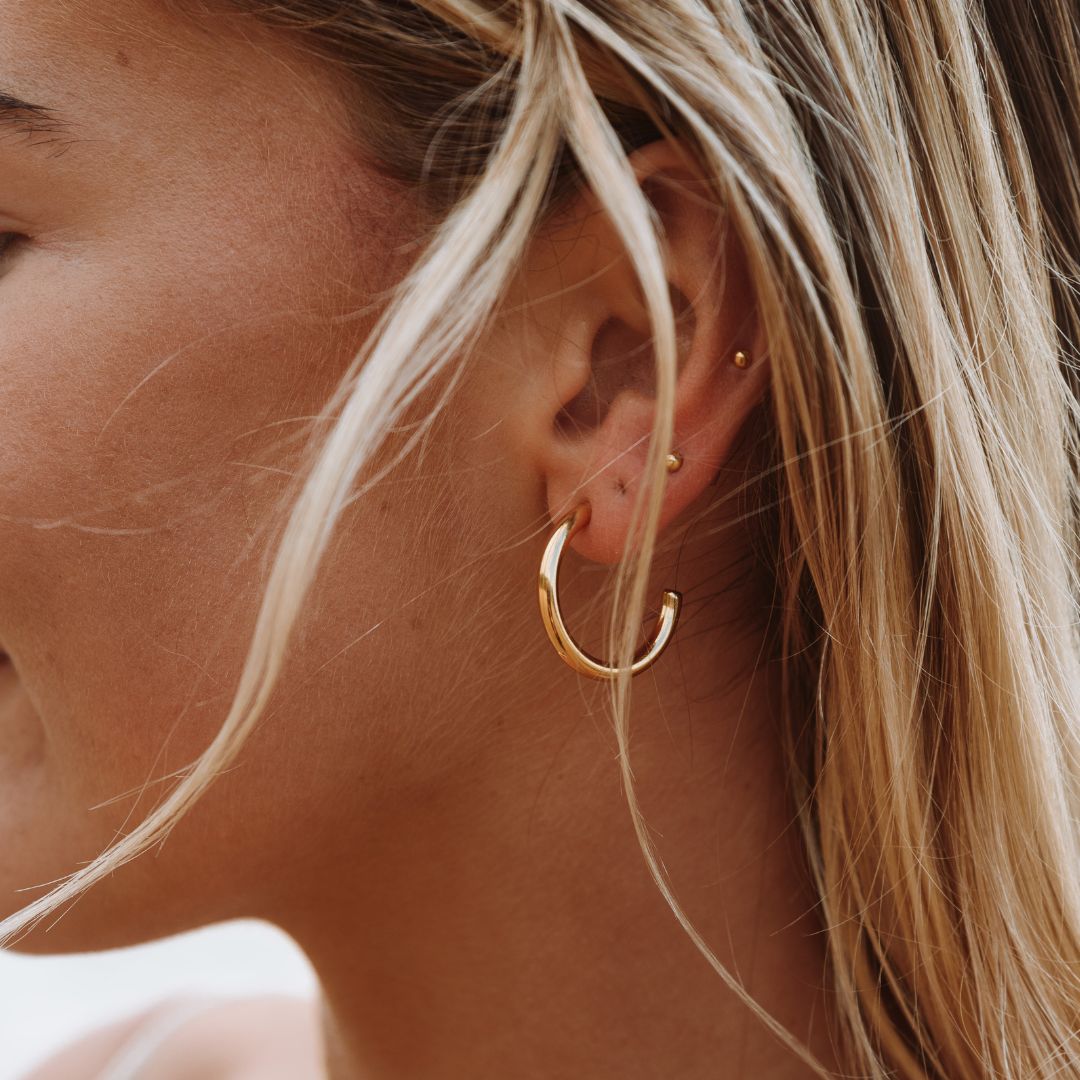 Gold Big Hoop Earrings