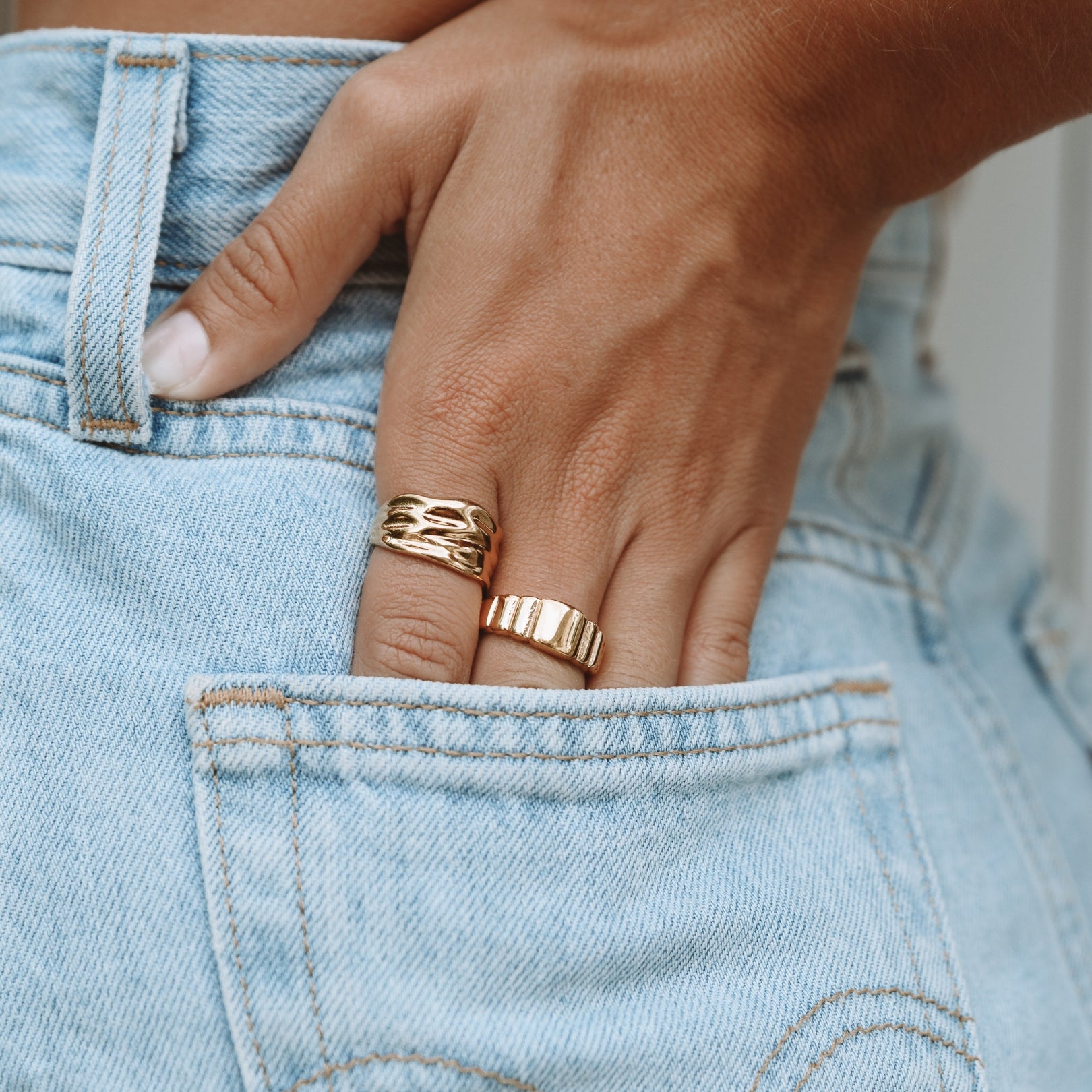 Gold Chunky Ring