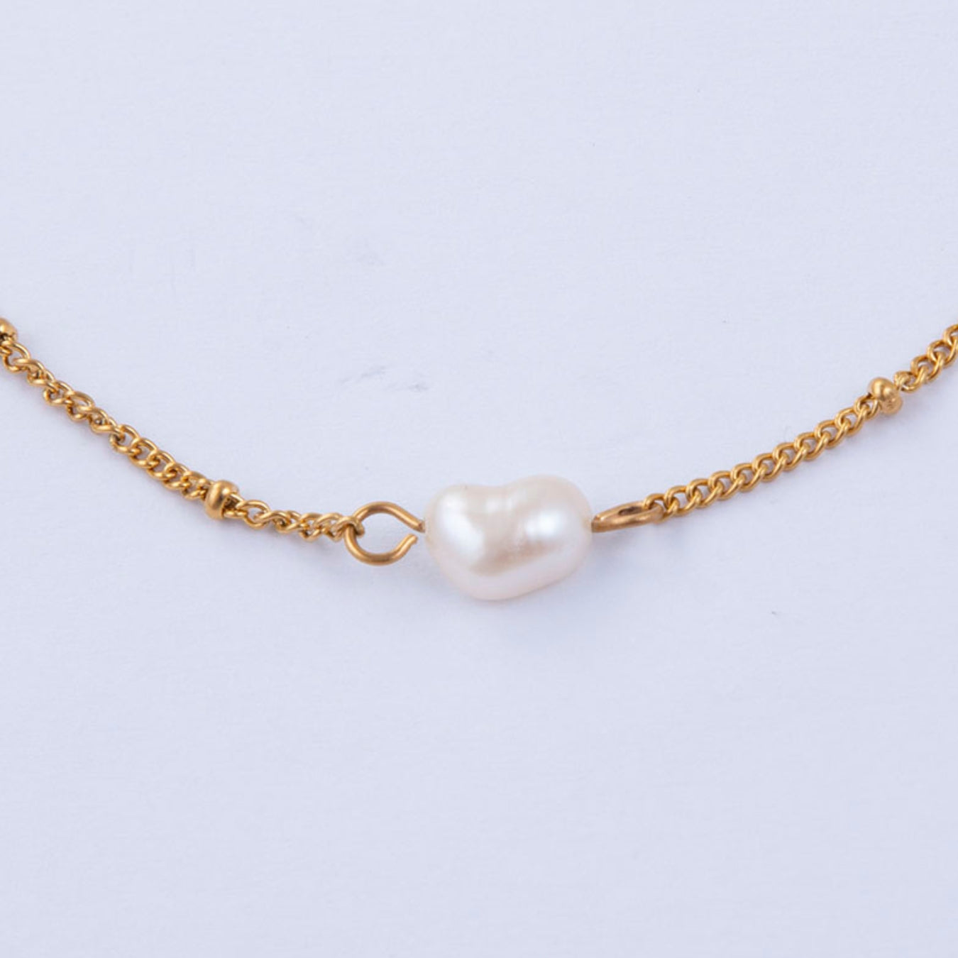 Gold Keshi Pearl Bracelet