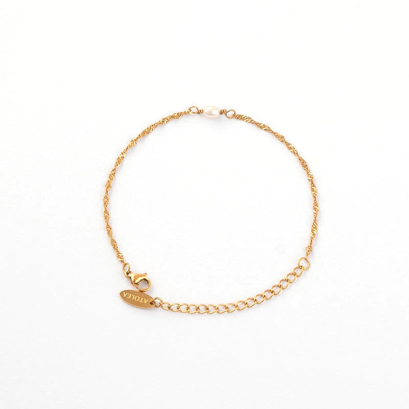 Gold Pearl Bracelet