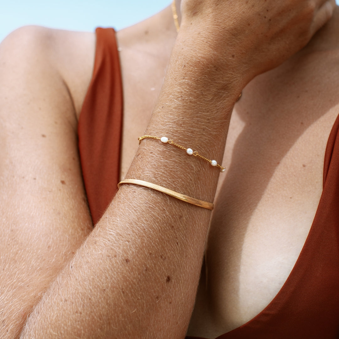 Herringbone Bracelet Gold